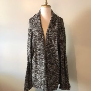 Brown and cream colored sweater